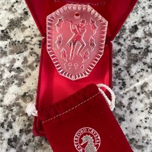 1994 Waterford Crystal Ornament with Flute Design